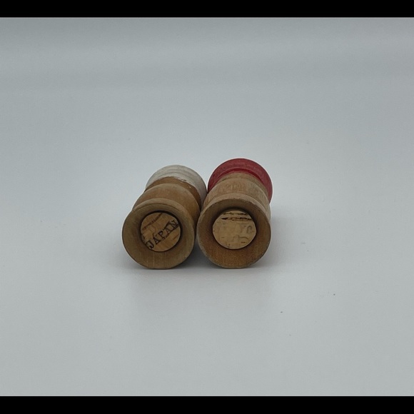 1950’s hand painted wood S&P shakers. Made in Japan. - Picture 4 of 4
